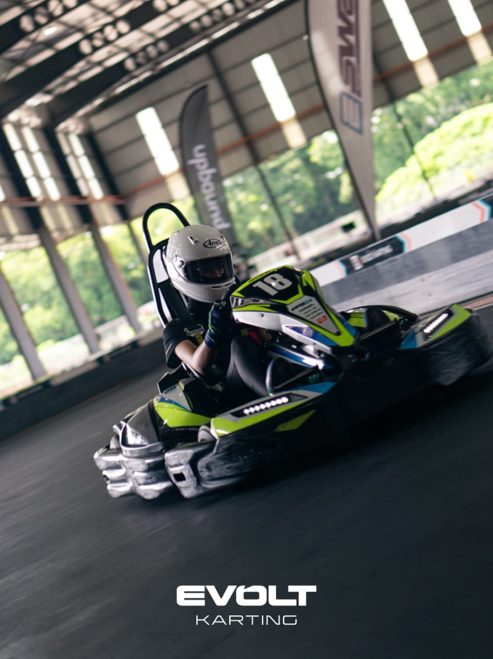 Luqman Fazrul racing for Green Limau Racing in the H1GP Championship